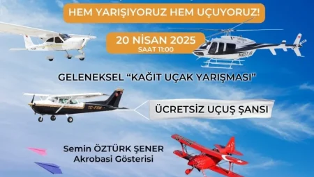 Eskişehir’de 23 Nisan Coşkusuna Kağıt Uçaklar ve Ücretsiz Uçuşlar Eşlik Edecek
